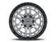 G-FX TR-24 Matte Gray with Matte Black Lip 6-Lug Wheel; 17x9; 12mm Offset (03-09 4Runner)