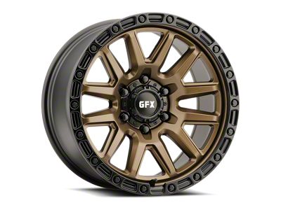 G-FX T26 Bronze with Black Lip and Bolts 6-Lug Wheel; 18x9; 0mm Offset (2024 Tacoma)