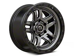 Fuel Wheels Ammo Matte Gunmetal with Black Bead Ring 6-Lug Wheel; 18x9; 20mm Offset (21-23 Bronco, Excluding Raptor)