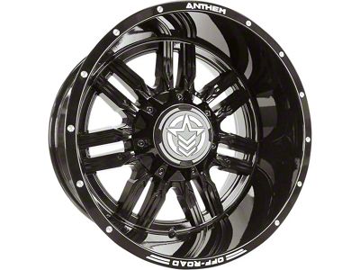 Anthem Off-Road Equalizer Gloss Black 6-Lug Wheel; 20x12; -44mm Offset (17-24 Titan)