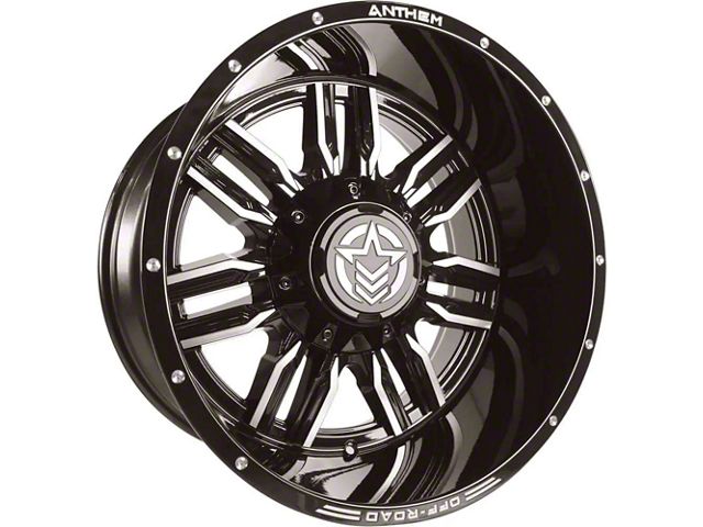 Anthem Off-Road Equalizer Gloss Black with Gray 6-Lug Wheel; 20x12; -44mm Offset (22-24 Tundra)