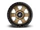 Fuel Wheels Podium Matte Bronze with Black Bead Ring 6-Lug Wheel; 18x9; 1mm Offset (05-15 Tacoma)