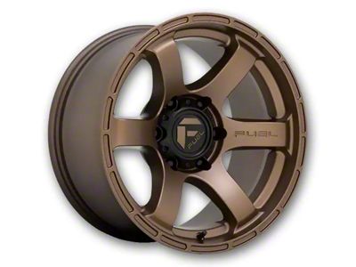 Fuel Wheels Rush Textured Bronze 6-Lug Wheel; 18x9; 1mm Offset (05-15 Tacoma)