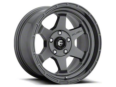 Fuel Wheels Shok Textured Anthracite 6-Lug Wheel; 18x9; 1mm Offset (05-15 Tacoma)