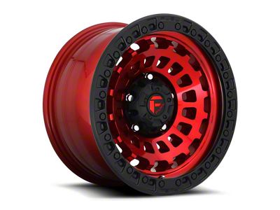 Fuel Wheels Zephyr Candy Red with Black Bead Ring 6-Lug Wheel; 18x9; -12mm Offset (16-23 Tacoma)