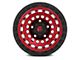 Fuel Wheels Zephyr Candy Red with Black Bead Ring 6-Lug Wheel; 18x9; 1mm Offset (22-24 Tundra)