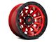 Fuel Wheels Covert Candy Red with Black Bead Ring 6-Lug Wheel; 17x9; -12mm Offset (05-15 Tacoma)