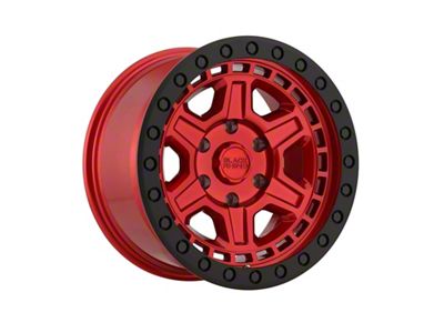 Black Rhino Reno Candy Red with Black Bolts 6-Lug Wheel; 17x9; -12mm Offset (2024 Tacoma)