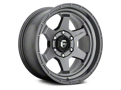 Fuel Wheels Shok Matte Anthracite 6-Lug Wheel; 17x10; -18mm Offset (05-15 Tacoma)