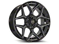 4Play 4P06 Brushed Black 6-Lug Wheel; 22x9; 12mm Offset (21-26 Tahoe)