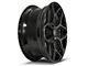 4Play 4P06 Brushed Black 6-Lug Wheel; 22x9; 12mm Offset (16-24 Titan XD)