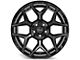 4Play 4P06 Gloss Black with Brushed Face 6-Lug Wheel; 20x10; -18mm Offset (16-24 Titan XD)