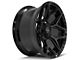 4Play 4P06 Gloss Black with Brushed Face 6-Lug Wheel; 20x10; -18mm Offset (16-24 Titan XD)