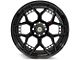 4Play Forged Series 4PF6 Matte Black Center with Gloss Black Barrel 6-Lug Wheel; 24x14; -76mm Offset (05-15 Tacoma)