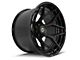 4Play Forged Series 4PF6 Matte Black Center with Gloss Black Barrel 6-Lug Wheel; 24x14; -76mm Offset (04-15 Titan)
