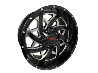 Disaster Offroad D94 Gloss Black Milled 6-Lug Wheel; 20x10; -12mm Offset (2024 Tacoma)