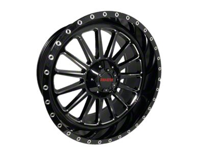 Disaster Offroad D96 Gloss Black Milled 6-Lug Wheel; 20x12; -44mm Offset (2024 Tacoma)