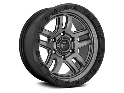 Fuel Wheels Ammo Matte Gunmetal with Black Bead Ring 6-Lug Wheel; 20x10; -18mm Offset (16-23 Titan XD)