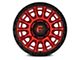Fuel Wheels Cycle Candy Red with Black Ring 6-Lug Wheel; 20x9; 1mm Offset (17-24 Titan)