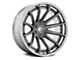 Fuel Wheels Fusion Forged Burn Platinum with Chrome Lip 6-Lug Wheel; 22x10; -18mm Offset (17-24 Titan)
