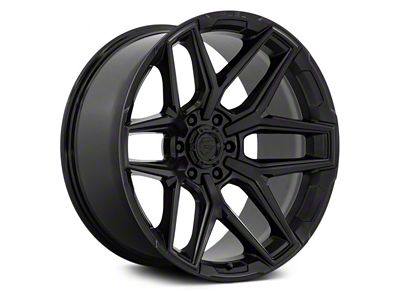 Fuel Wheels Fusion Forged Flux Blackout 6-Lug Wheel; 17x9; 1mm Offset (05-15 Tacoma)
