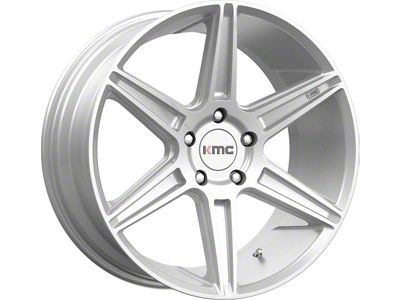 KMC Prism Brushed Silver 6-Lug Wheel; 22x9.5; 30mm Offset (22-24 Tundra)