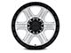 Fuel Wheels Outrun Machined with Gloss Black Lip 6-Lug Wheel; 17x8.5; -10mm Offset (16-23 Tacoma)