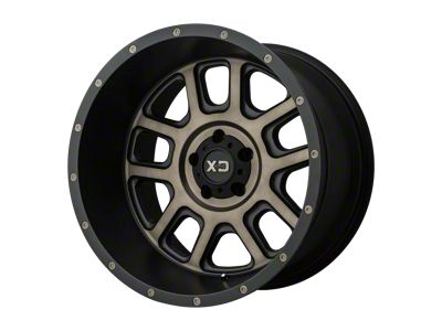 XD Delta Matte Black with Dark Tint Clear 6-Lug Wheel; 20x9; 18mm Offset (2024 Tacoma)
