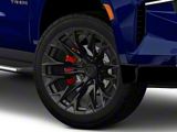 Fuel Wheels Flame Blackout 6-Lug Wheel; 22x12; -44mm Offset (21-26 Tahoe)