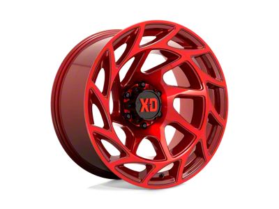 XD Onslaught Candy Red 6-Lug Wheel; 20x10; -18mm Offset (16-23 Tacoma)