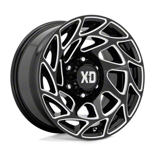 XD Tacoma Onslaught Gloss Black Milled 6-Lug Wheel; 20x9; 0mm 