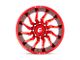 Fuel Wheels Saber Candy Red Milled 6-Lug Wheel; 22x12; -44mm Offset (22-24 Tundra)