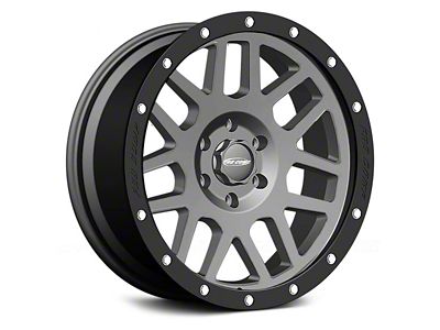 Pro Comp Wheels Vertigo Dark Gray with Black Lip 6-Lug Wheel; 20x9; -12mm Offset (17-24 Titan)