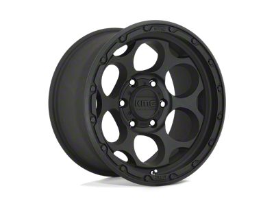 KMC Dirty Harry Textured Black 6-Lug Wheel; 17x9; -12mm Offset (21-24 Bronco, Excluding Raptor)