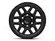 KMC Mesa Satin Black with Gloss Black Lip 6-Lug Wheel; 17x9; -12mm Offset (05-15 Tacoma)