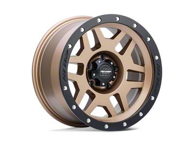 Pro Comp Wheels Phaser Matte Bronze with Black Lip 6-Lug Wheel; 17x9; -6mm Offset (2024 Tacoma)