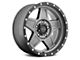 Pro Comp Wheels Predator Dark Gray with Black Lip 6-Lug Wheel; 17x8.5; 0mm Offset (03-09 4Runner)