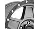 Pro Comp Wheels Predator Dark Gray with Black Lip 6-Lug Wheel; 17x8.5; 0mm Offset (03-09 4Runner)