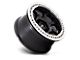 KMC Riot Beadlock Satin Black with Machined Ring 6-Lug Wheel; 17x8.5; 0mm Offset (16-23 Tacoma)