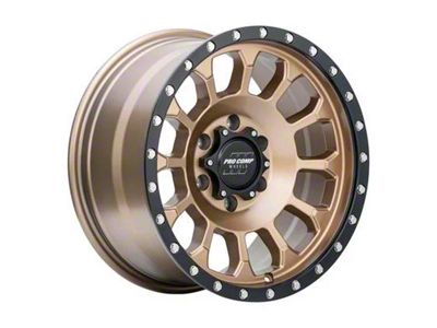 Pro Comp Wheels Rockwell Matte Bronze with Black Lip 6-Lug Wheel; 17x8; 0mm Offset (2024 Tacoma)