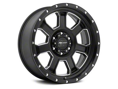 Pro Comp Wheels Sledge Satin Black Milled 6-Lug Wheel; 17x9; -6mm Offset (2024 Tacoma)