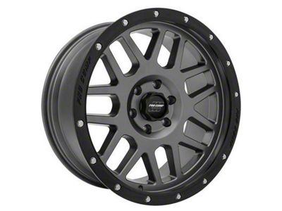 Pro Comp Wheels Vertigo Dark Gray with Black Lip 6-Lug Wheel; 17x9; -6mm Offset (05-15 Tacoma)