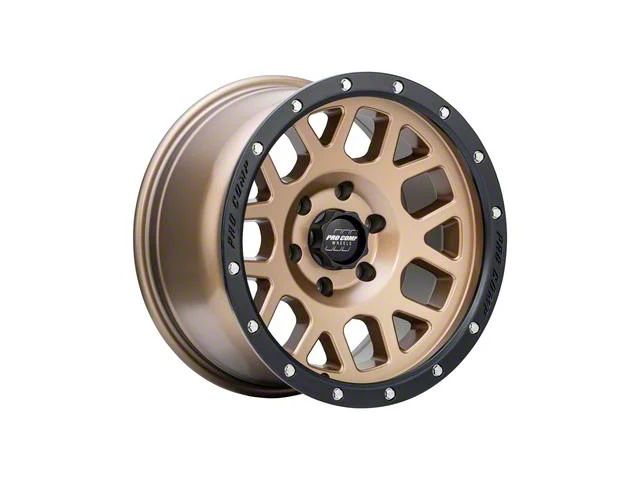 Pro Comp Wheels Vertigo Matte Bronze with Black Lip 6-Lug Wheel; 17x9; -6mm Offset (03-09 4Runner)