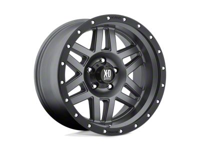 XD Machete Matte Gray with Black Ring 6-Lug Wheel; 20x10; -24mm Offset (2024 Tacoma)