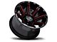 Black Rhino Rampage Gloss Black with Red Inner Lip 6-Lug Wheel; 20x12; -44mm Offset (22-24 Tundra)