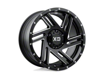 XD Swipe Satin Black Milled 6-Lug Wheel; 20x9; 18mm Offset (2024 Tacoma)