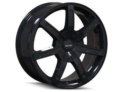 Touren TR65 Black 6-Lug Wheel; 17x7.5; 20mm Offset (16-23 Tacoma)