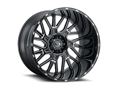 Vision Off-Road Brawl Gloss Black Milled 6-Lug Wheel; 20x10; -25mm Offset (2024 Tacoma)