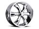 Vision Wheel Legend 5 Chrome 6-Lug Wheel; 20x9; 20mm Offset (16-24 Titan XD)