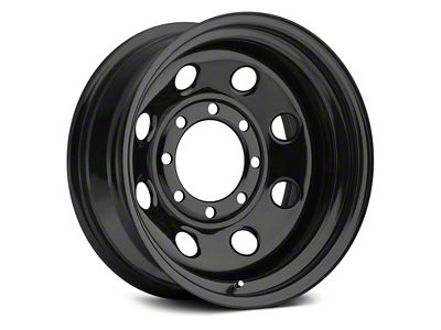 Vision Wheel Soft 8 Steel Gloss Black 6-Lug Wheel; 17x8; -12mm Offset (05-15 Tacoma)